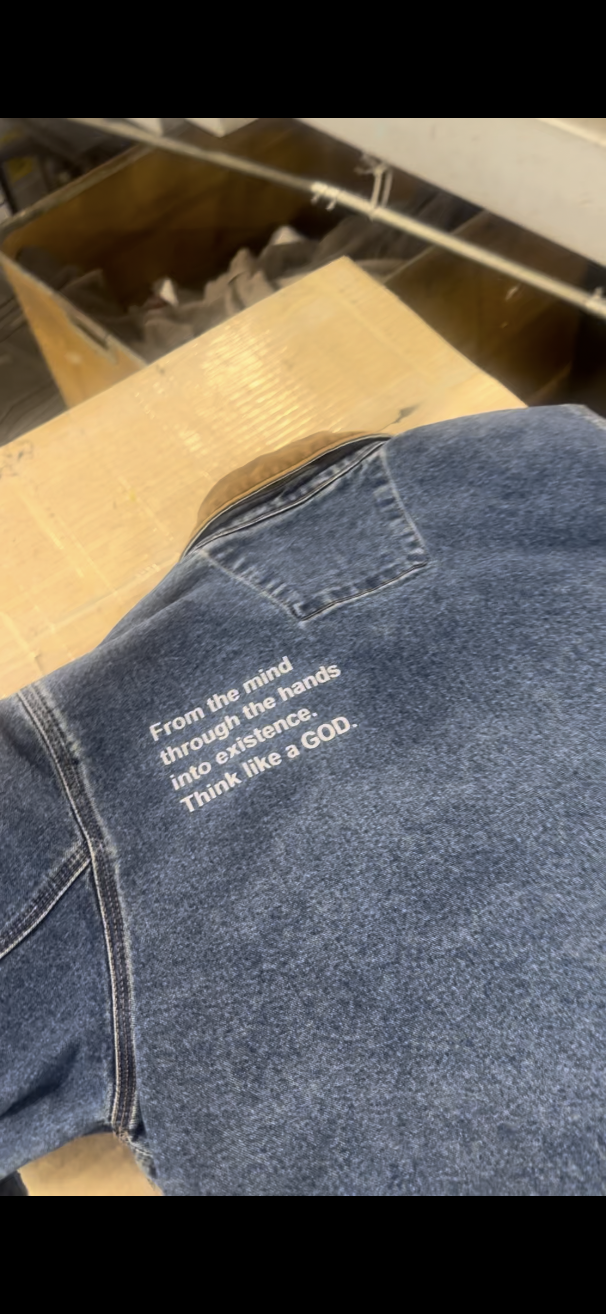 GoldMind x Carhartt denim Detroit jacket
