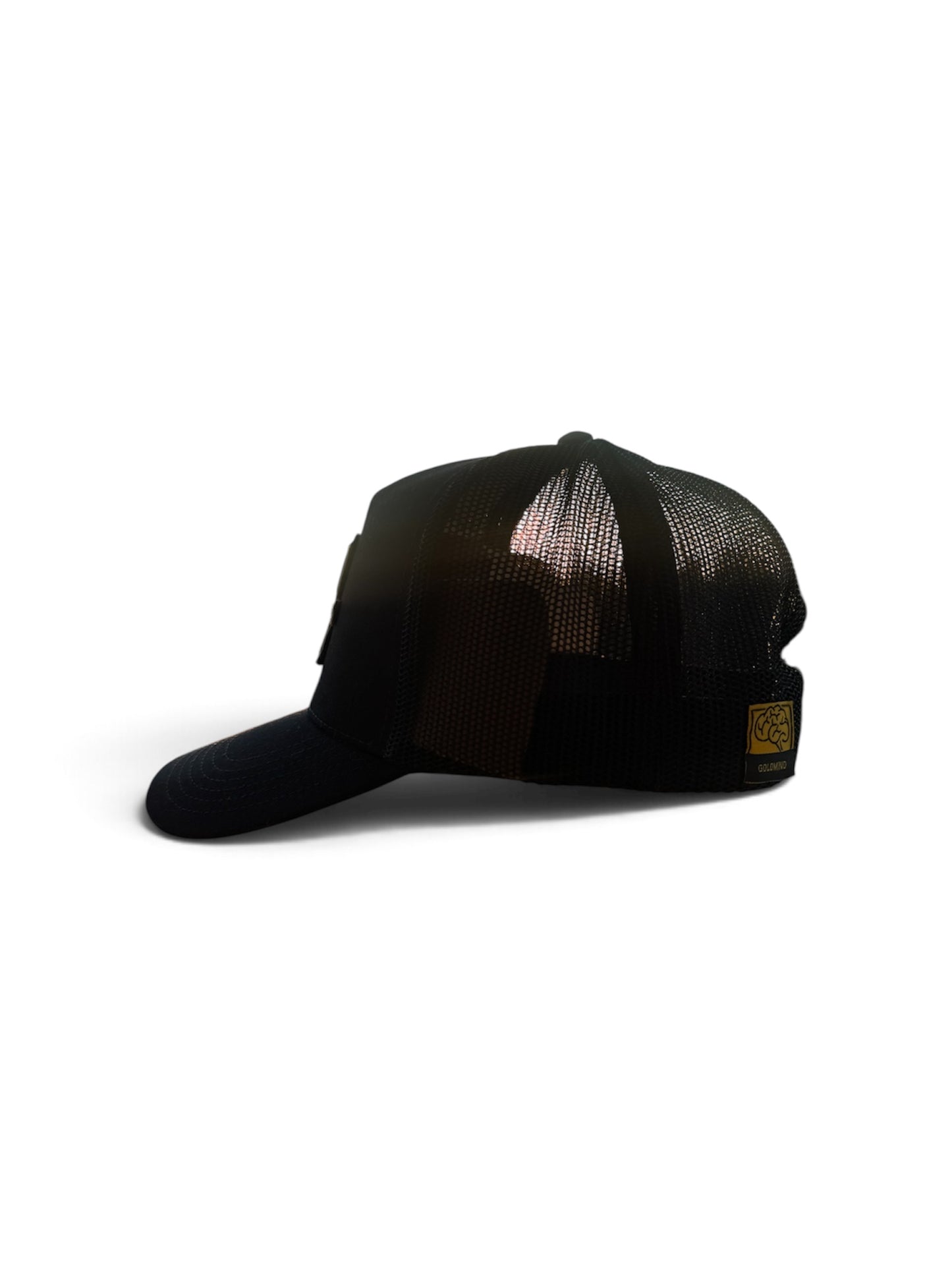 GoldMind navy big G patch trucker hat