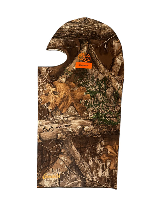 GM Safety Orange on Woods Camo Hunting Mask