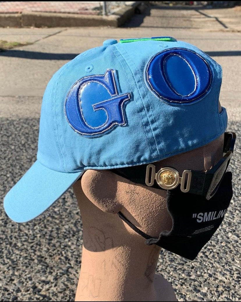 Front in the Back hat in Blue