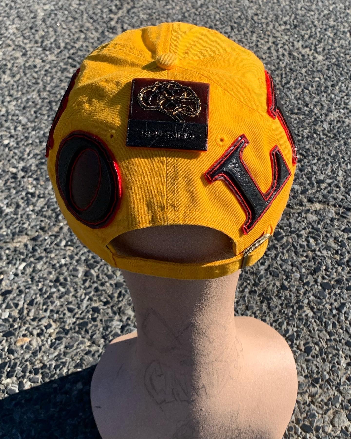 Front in the Back hat in Yellow